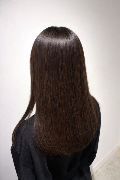 oil color × long hair