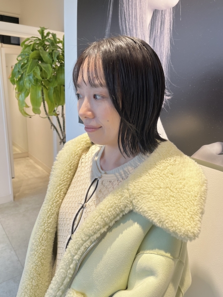 切りっぱなしボブ