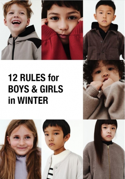 【Hair&make-up 上川タカエ】GLOBAL WORK KIDS 12RULES for BOYS&GIRLS in WINTER