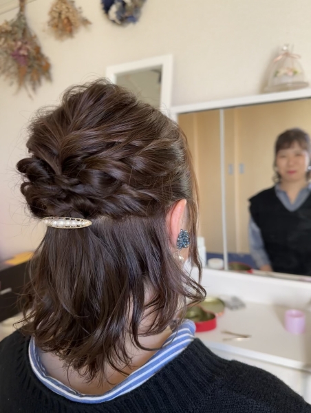 お家で急遽ヘアセット☆